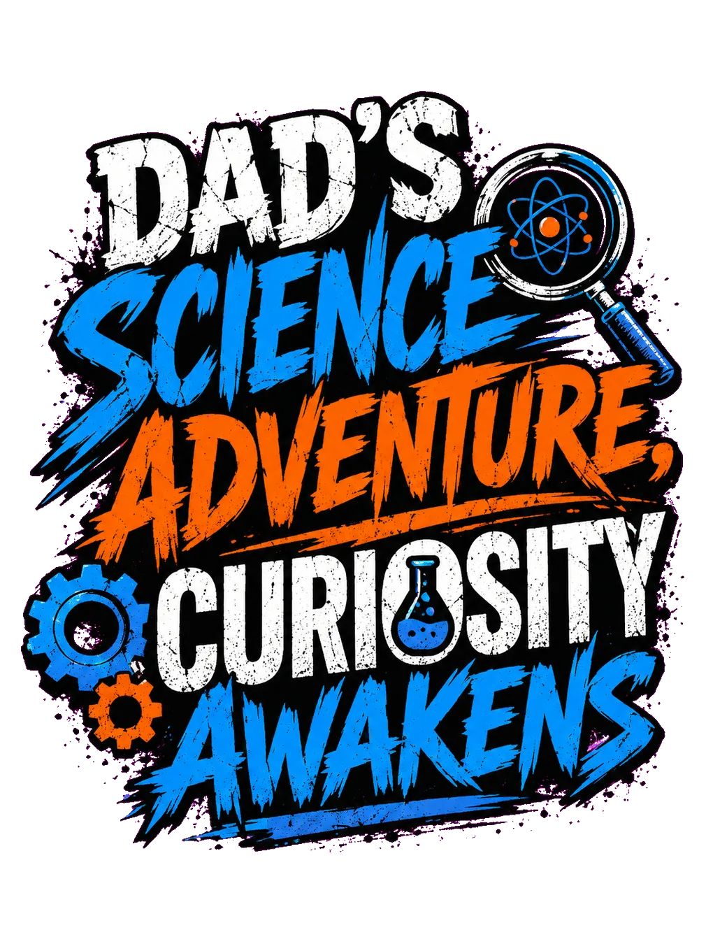 Science Adventure Streetwear: Curiosity Awakens β the original design artwork